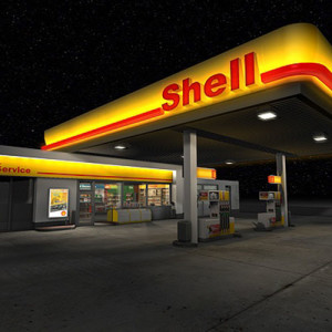 Shell Station with approx 3 million liters of gas volume.